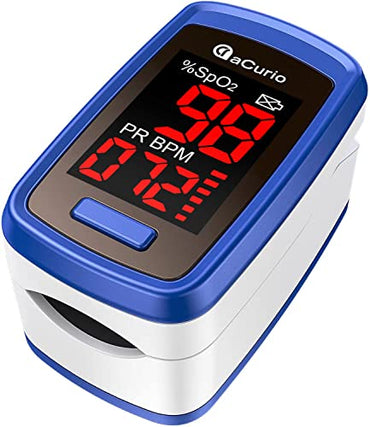 Oxygen Monitor Finger Adults,aCurio Pulse Oximeter,Oxygen Meter,Blood Oxygen Monitor,Pulse-Oximeter Accurate Fast Oxymetre-O2 Sats Probe Oxygen Saturation Monitor Heart Rate Monitor Large Red Screen - FoxMart™️ - aCurio